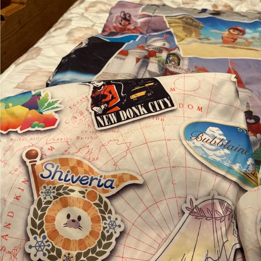Nintendo Super Mario Odyssey Themed Twin Bedding, Sheets, Comforter, Dinosaur